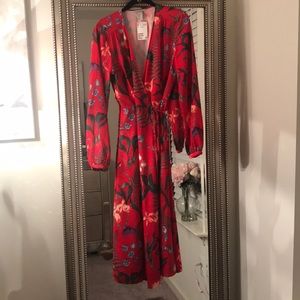 H&M Red Wrap Dress